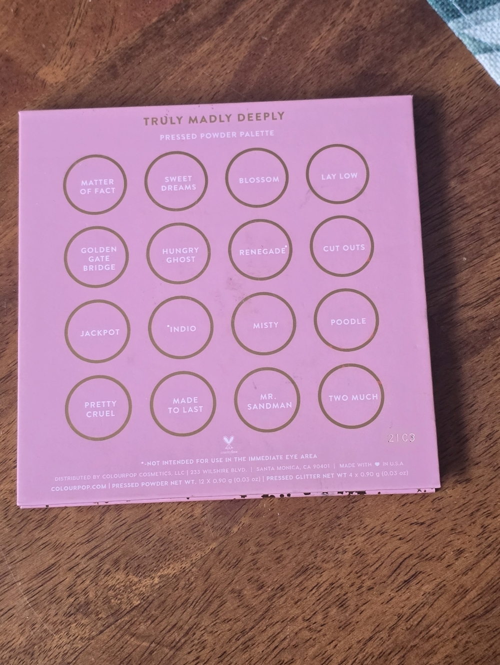 ColourPop Truly Madly Deeply Eyeshadow Palette - Picture 5 of 5